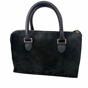 Clare V. | Petite Sandrine Black Suede Handbag